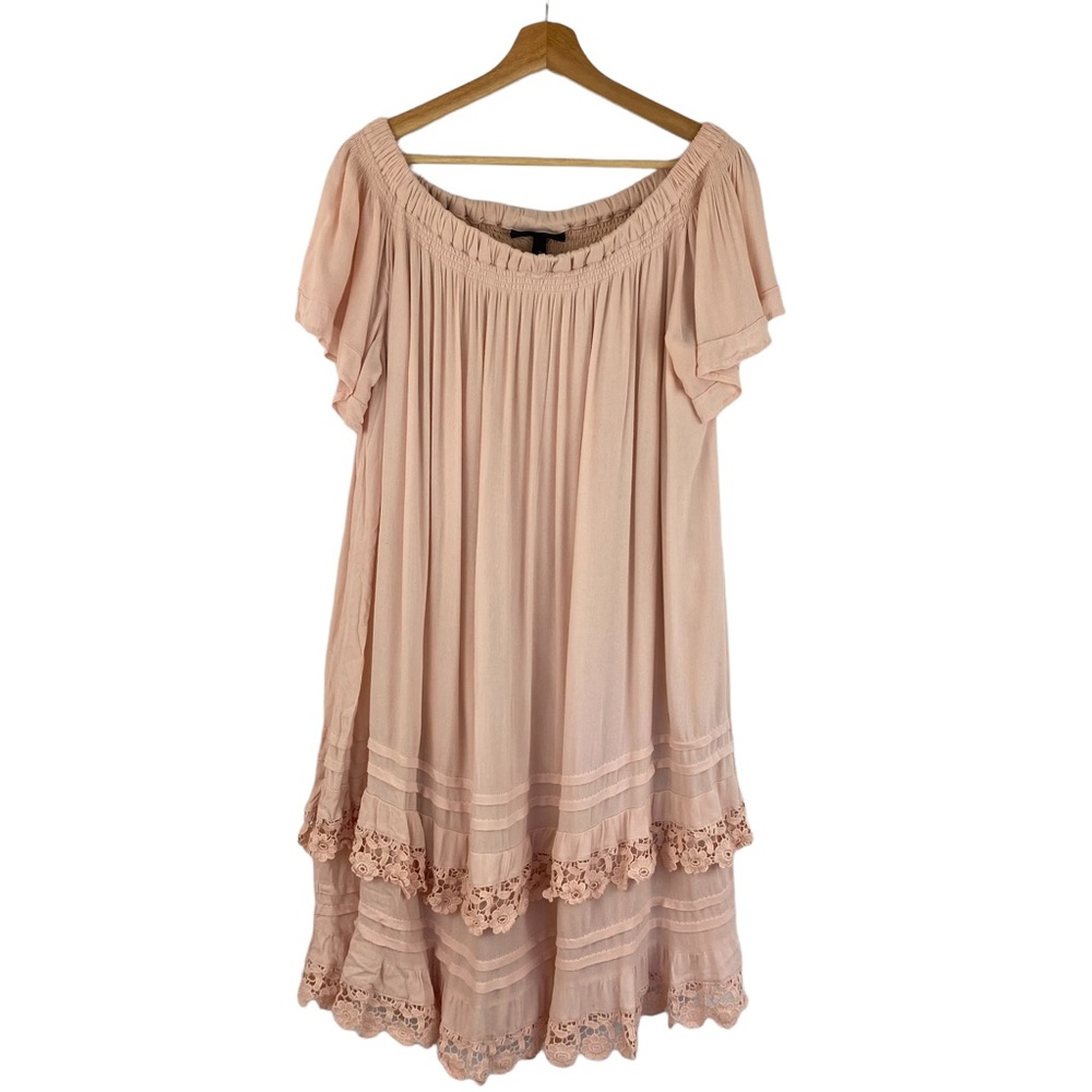 Lane Bryant Blush Pink Off the Shoulder Dress Size 14-16